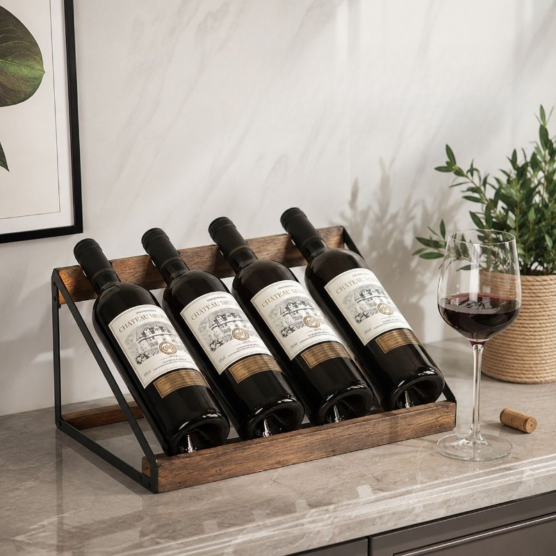 Home Bar Wooden Wine Rack Wine - Home Bar Shelves ulasan dan harga