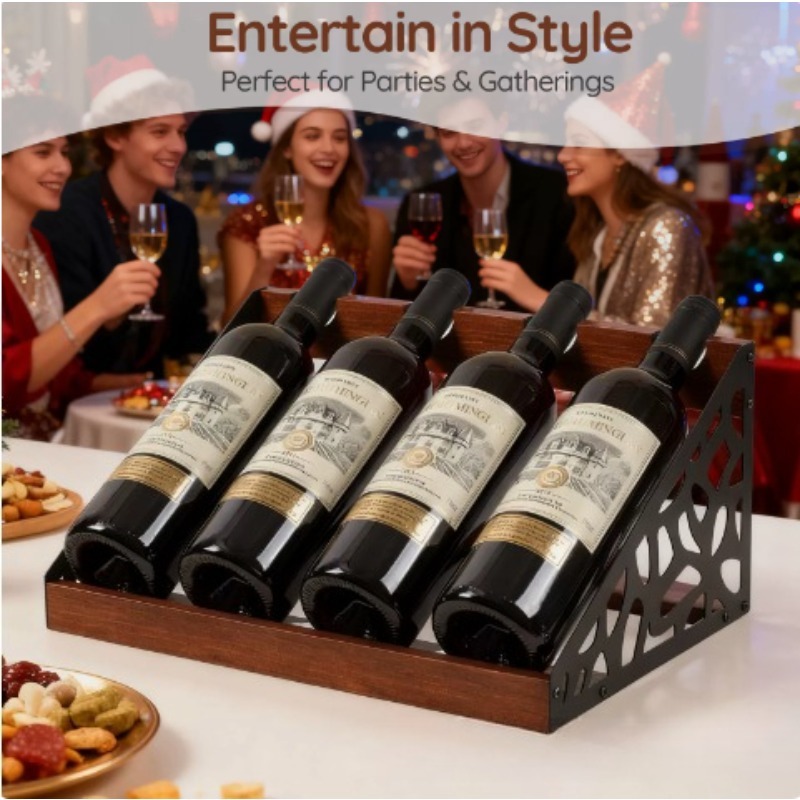 Home Bar Wooden Wine Rack Wine - Home Bar Shelves ulasan dan harga