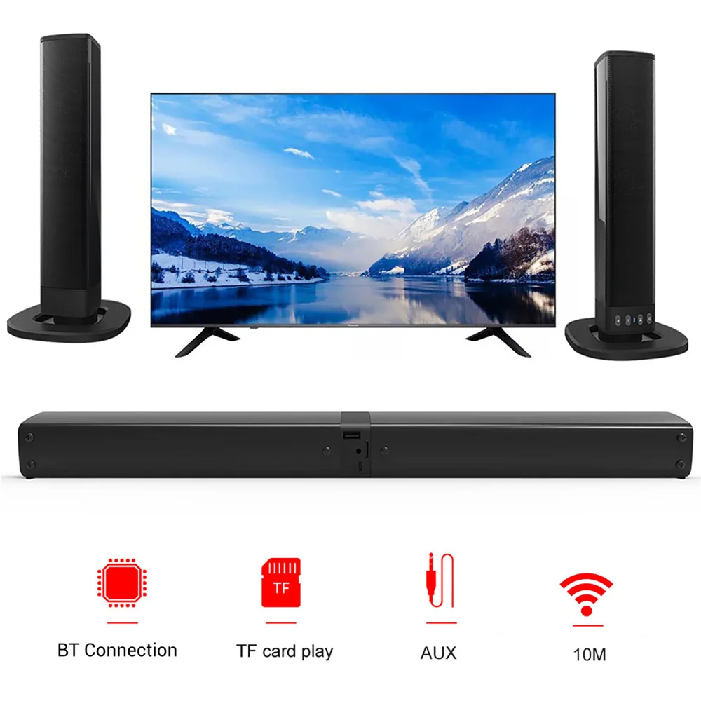 Wireless Bluetooth TV Sound Ba - Home Bar And Theater ulasan dan harga