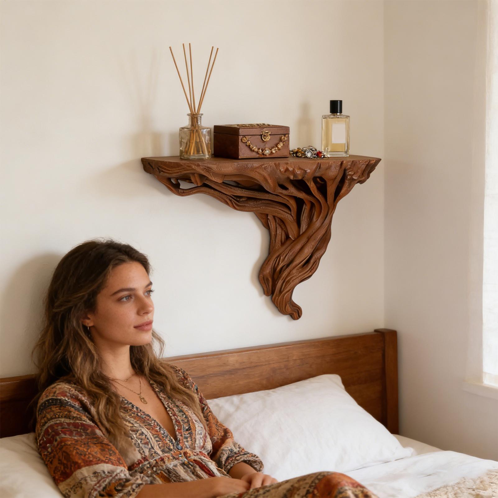 Tree Root Shaped Shelf Wall Ra - Home Bar Shelf ulasan dan harga