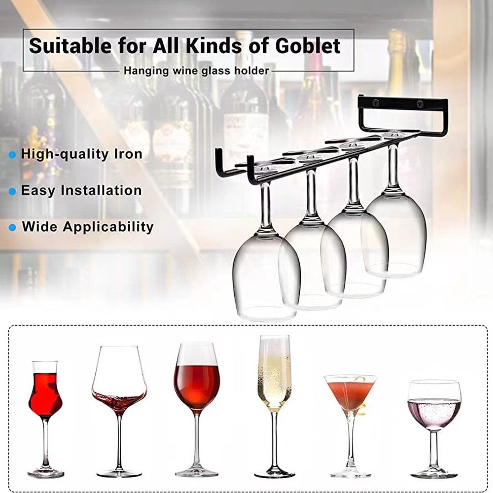 Wall Mounted Stemware Holder K - Home Bar Stand ulasan dan harga