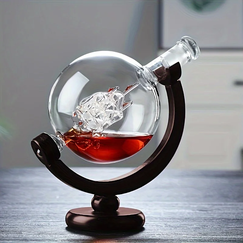 Globe Shaped Whiskey Decanter  - Decanter Globe Set ulasan dan harga