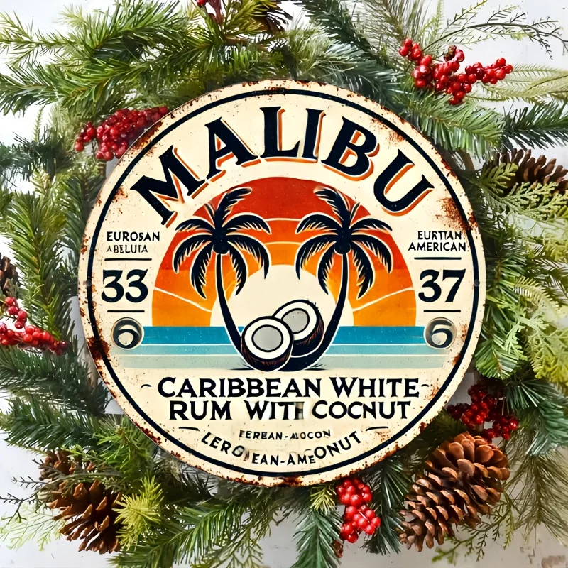 Vintage Malibu Rum Coconut Alu - Home Bar Accessories ulasan dan harga