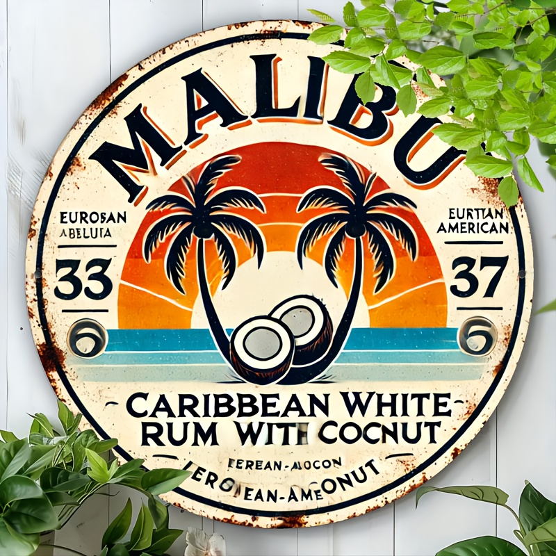 Vintage Malibu Rum Coconut Alu - Home Bar Accessories ulasan dan harga