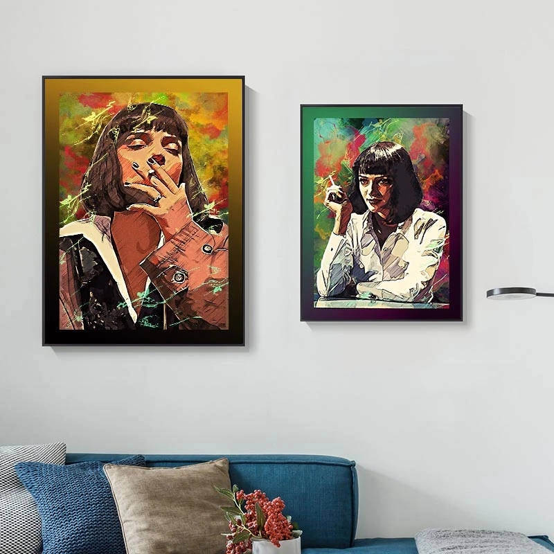 Classic Movie Pulp Fiction Pos - Home Bar And Theater ulasan dan harga