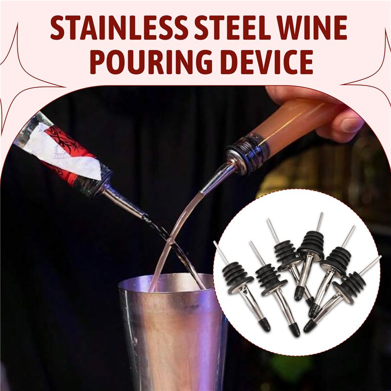 6Pcs Stainless Steel Pourers,S - Speed Pourer Cap ulasan dan harga