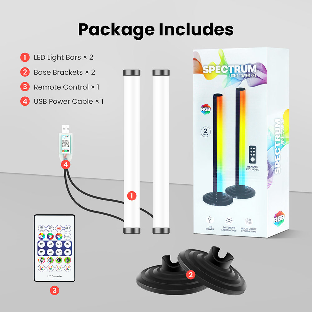 5V Smart LED Corner Floor Lamp - Home Bar And Theater ulasan dan harga