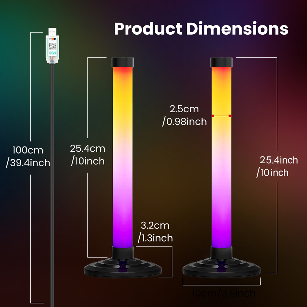 5V Smart LED Corner Floor Lamp - Home Bar And Theater ulasan dan harga