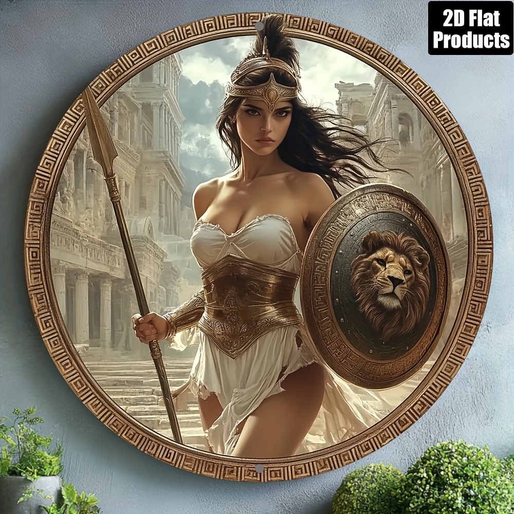 Vintage Greek Warrior Round Al - Home Bar Accessories ulasan dan harga