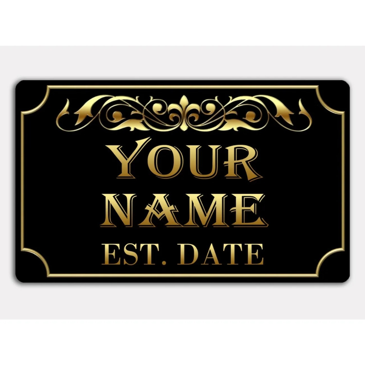 Family Name Established Year M - Home Bar Signs ulasan dan harga