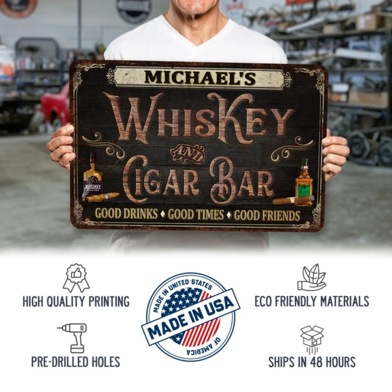 Custom Personalized Vintage Wh - Home Bar Signs ulasan dan harga