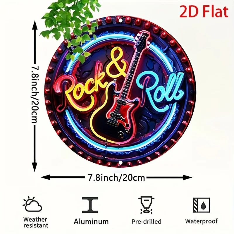 A Vintage Rock Neon Sign, 2Dfl - Home Bar Accessories ulasan dan harga