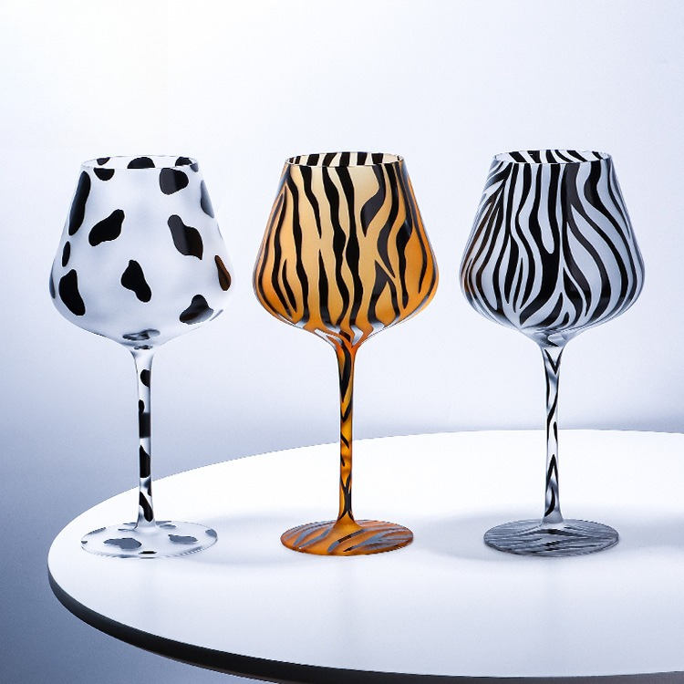 Creative Painted Tiger Leopard - Highball Glass Set ulasan dan harga
