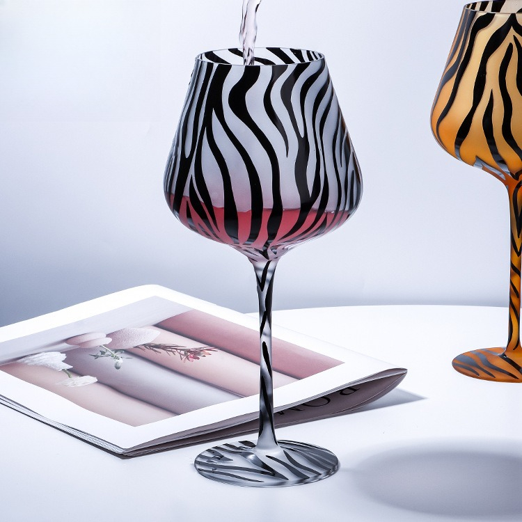 Creative Painted Tiger Leopard - Highball Glass Set ulasan dan harga