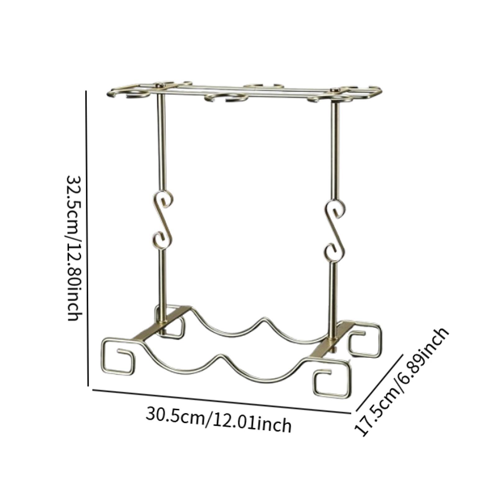 Tabletop Goblet Holder Iron Wi - Home Bar Stand ulasan dan harga